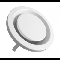 Round Ceiling Register with cover, 3-port Exhaust